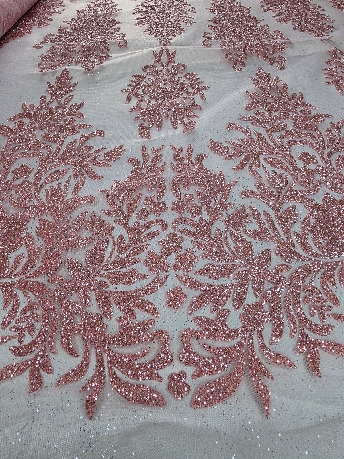 Tul Bordado Con Estampado Glitter HH239 ideal para vestidos de noche y de XV años – tela por metro Ceremonia Textil