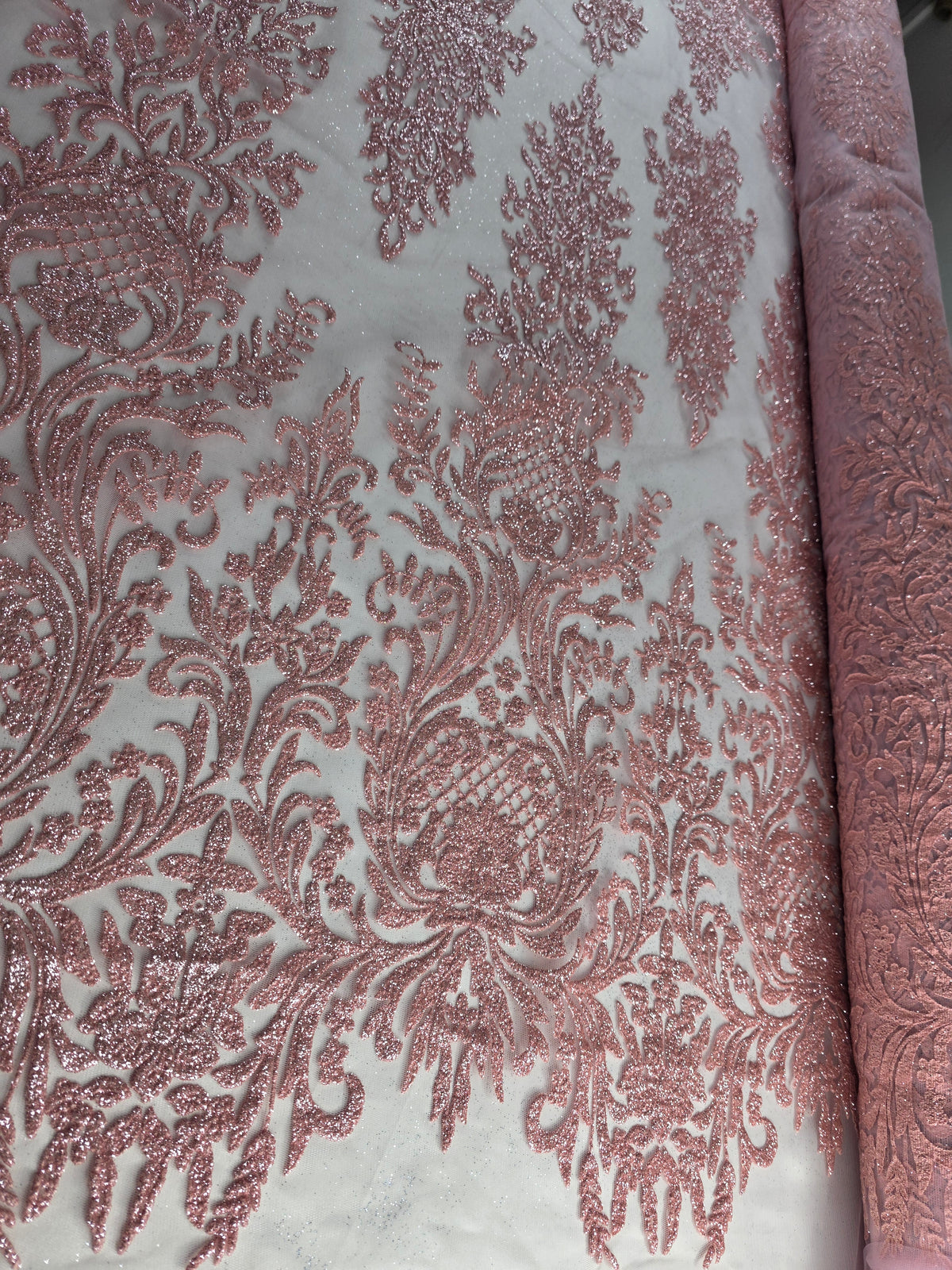 Tul Bordado Con Estampado Glitter HH239 ideal para vestidos de noche y de XV años – tela por metro Ceremonia Textil