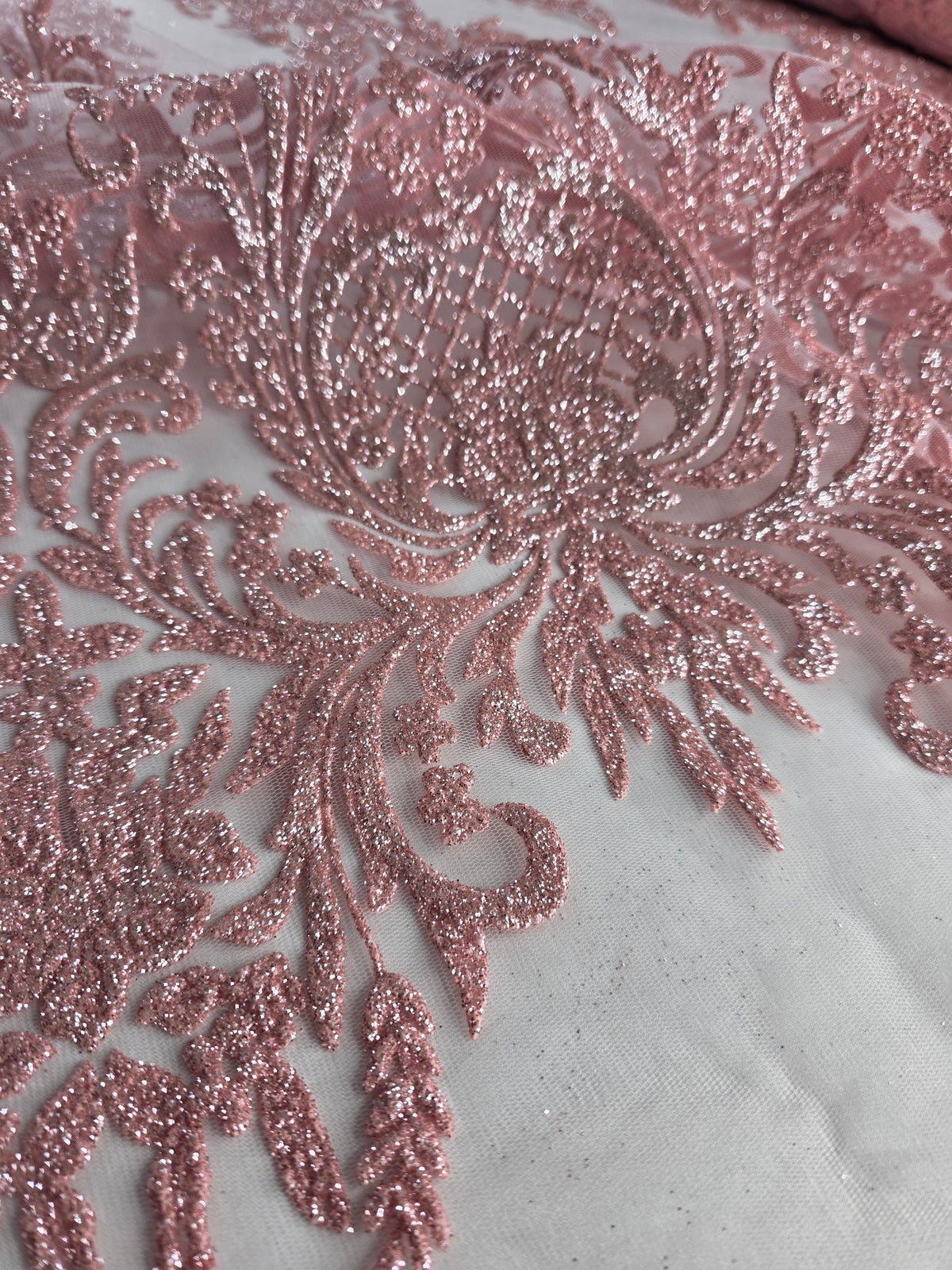 Tul Bordado Con Estampado Glitter HH239 ideal para vestidos de noche y de XV años – tela por metro Ceremonia Textil