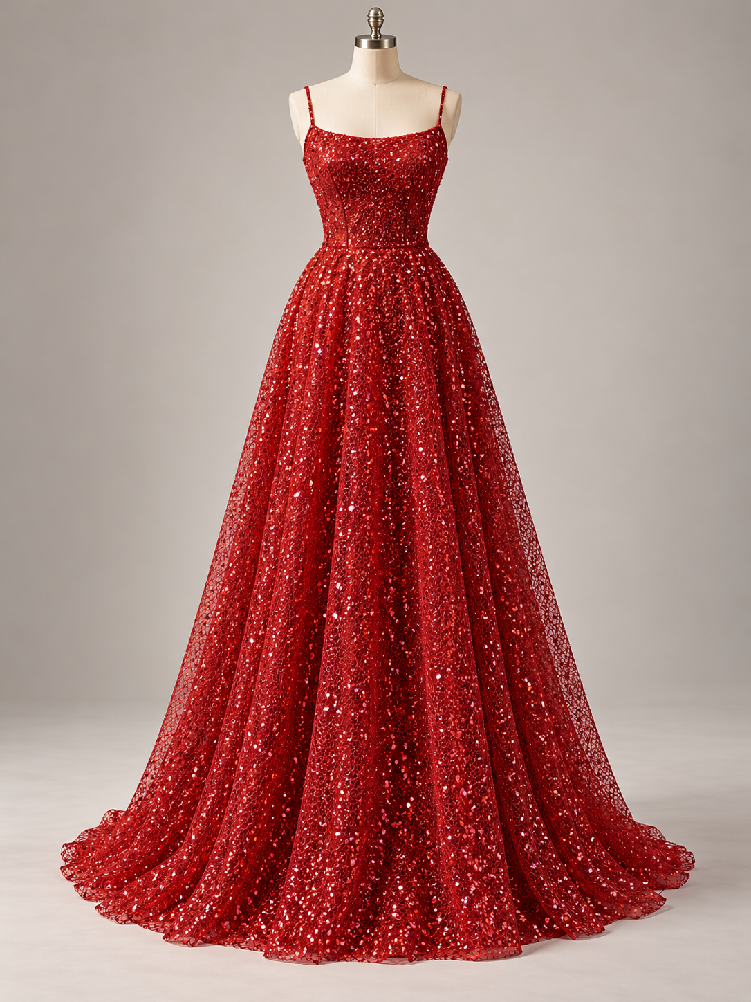 Inspiración de vestido generada con IA: Tul Glitter hh006; se vende la tela.