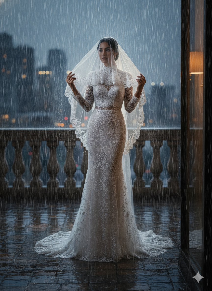 Tul bordado H099, ideal para vestidos de noche de boda y de XV años – tela por metro Ceremonia Textil