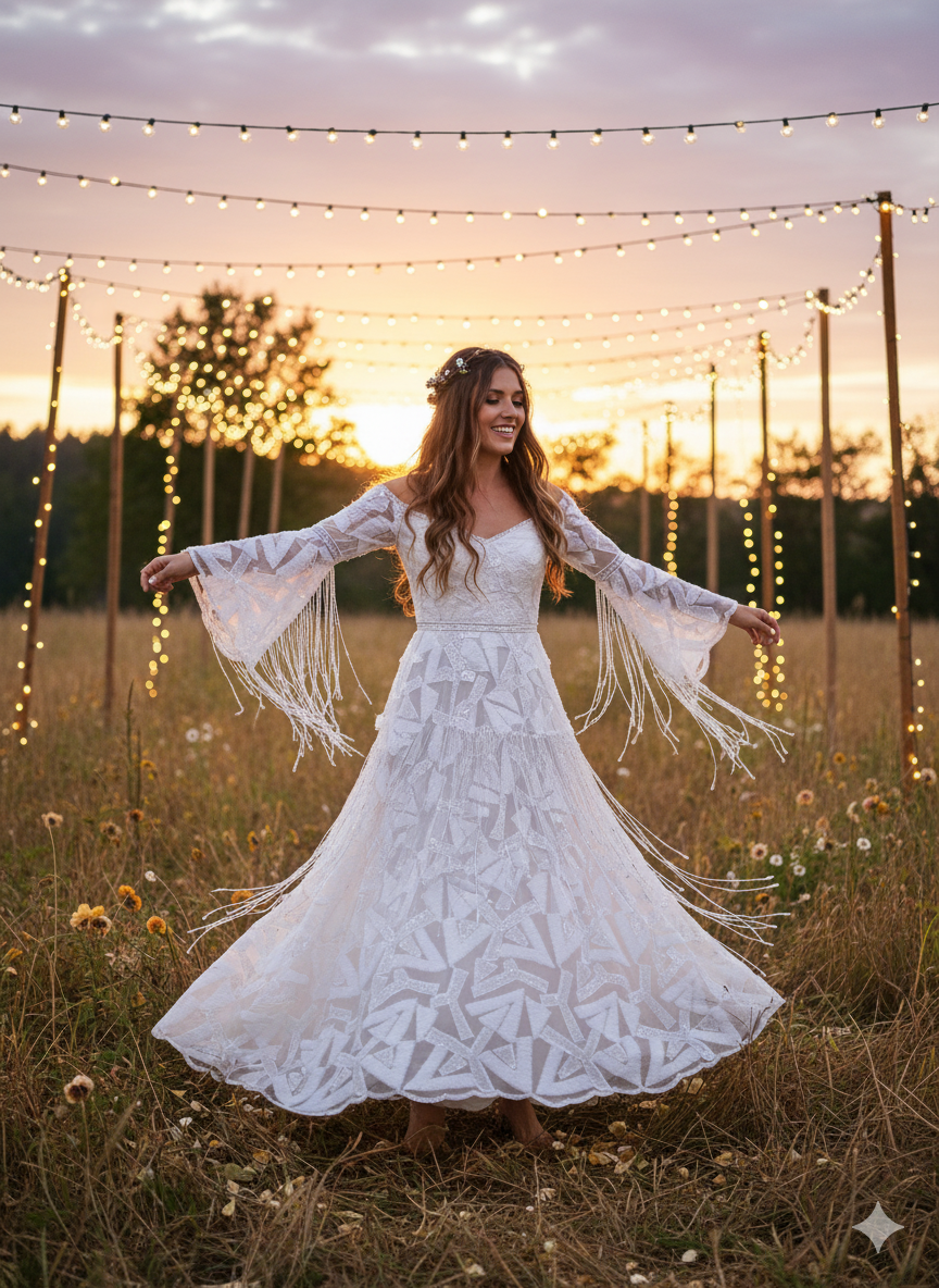Tul bordado A892, ideal para vestidos de noche de boda y de XV años – tela por metro Ceremonia Textil