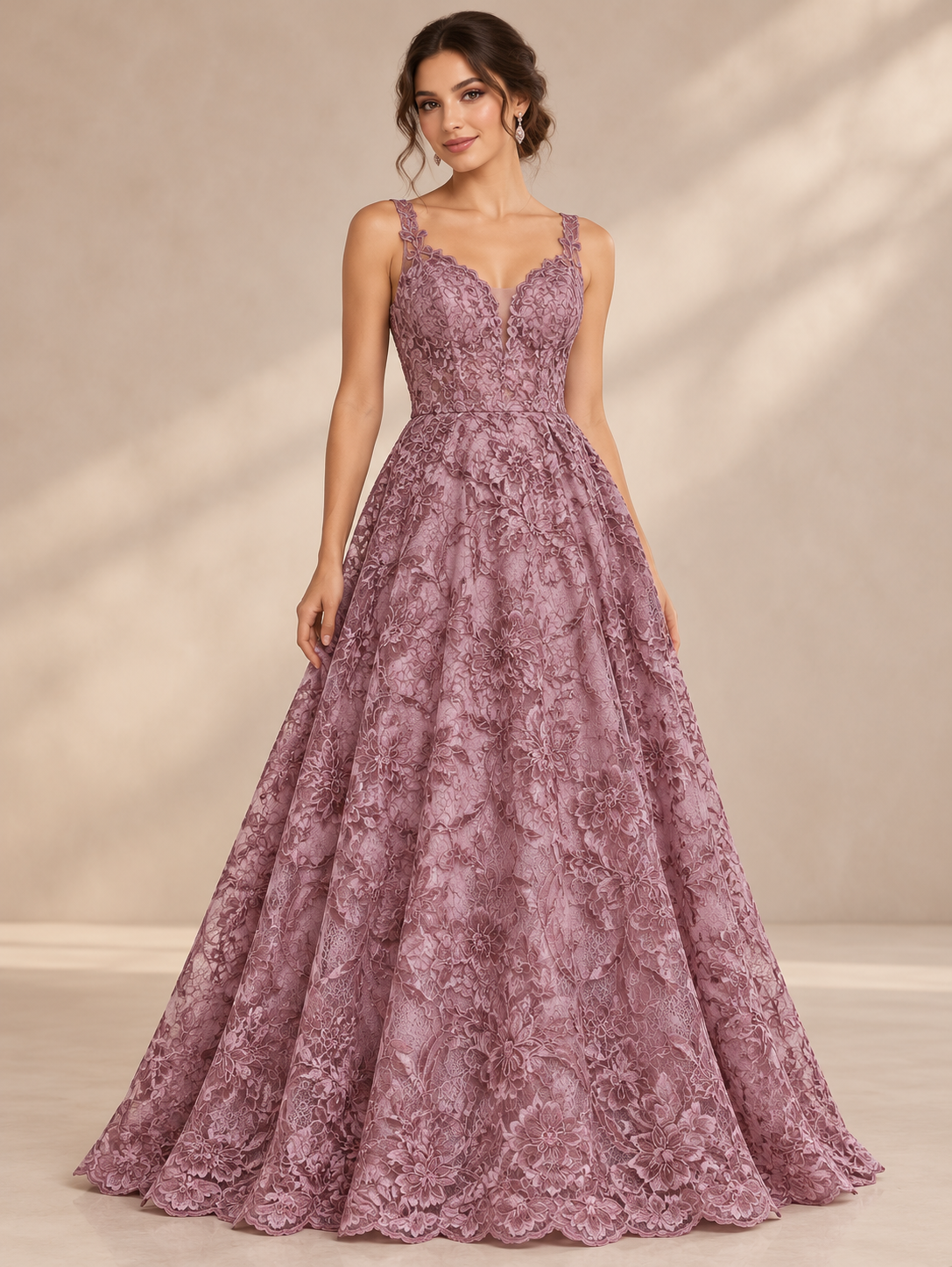 H038 · Inspiración de vestido generada con IA. Se vende tela por metro.