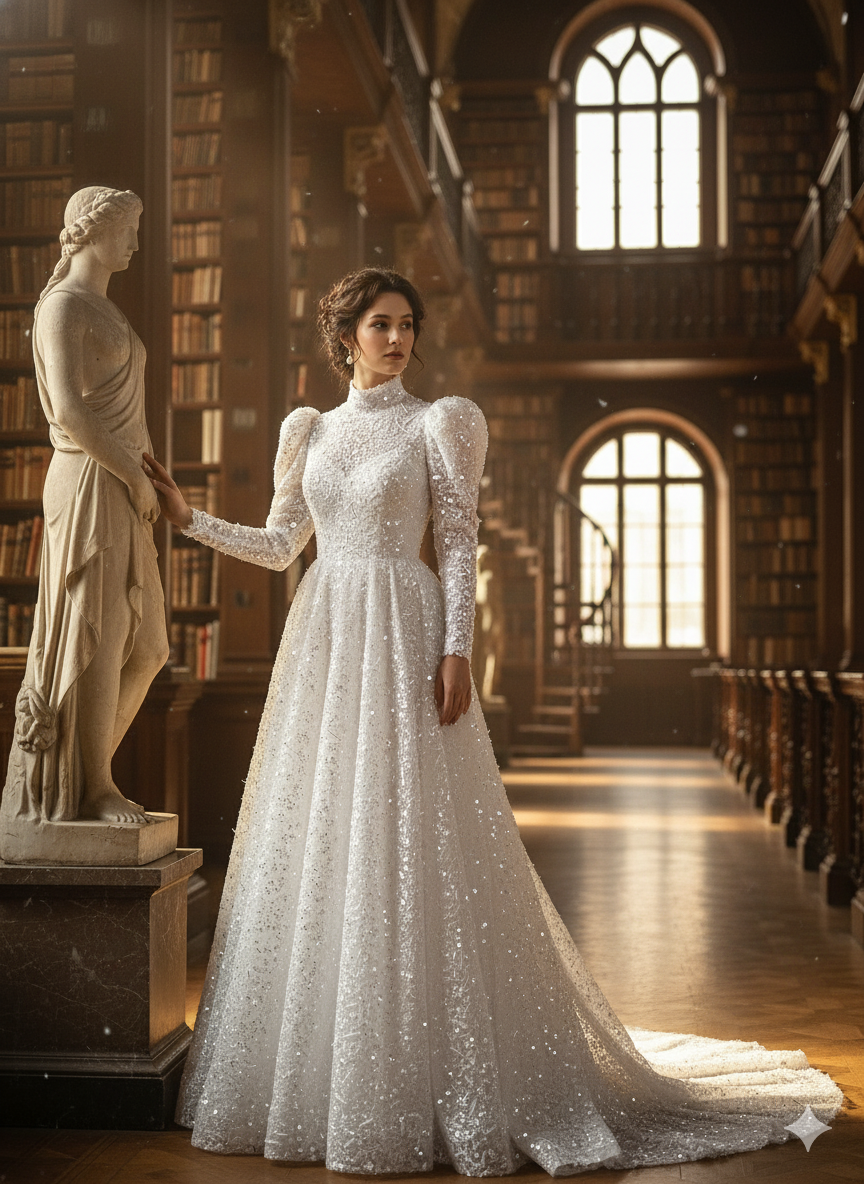Tul bordado H093, ideal para vestidos de noche de boda y de XV años – tela por metro Ceremonia Textil