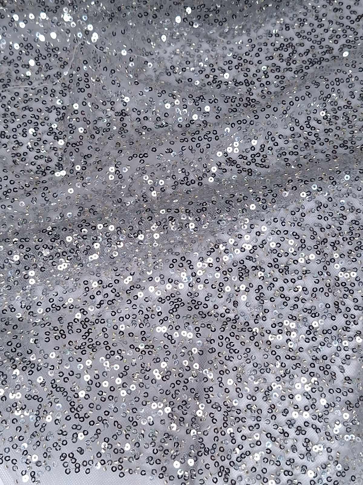 Tul bordado color plata FR979, ideal para vestidos de noche de boda y de XV A979 – tela por metro Ceremonia Textil
