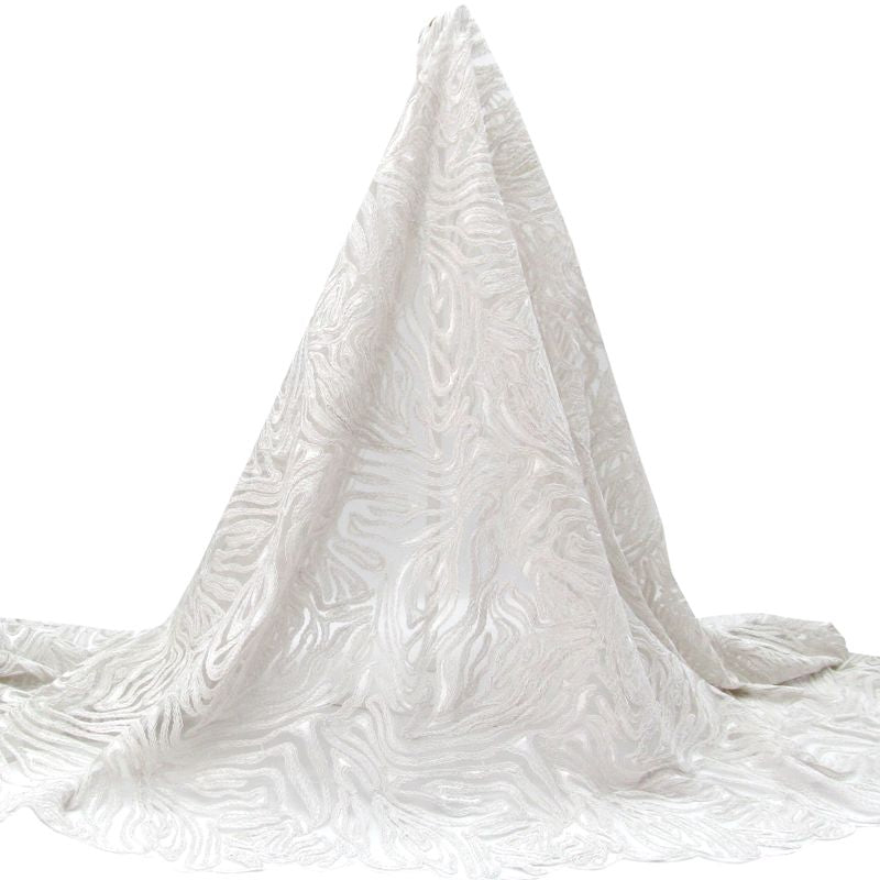 Tul bordado A154, ideal para vestidos de noche de boda y de XV años – tela por metro Ceremonia Textil