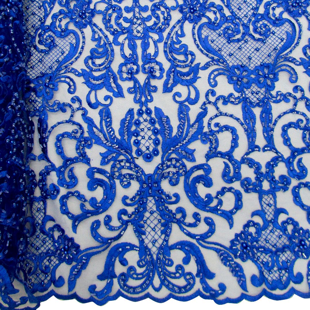 Tul bordado A778, ideal para vestidos de noche de boda y de XV años – tela por metro Ceremonia Textil