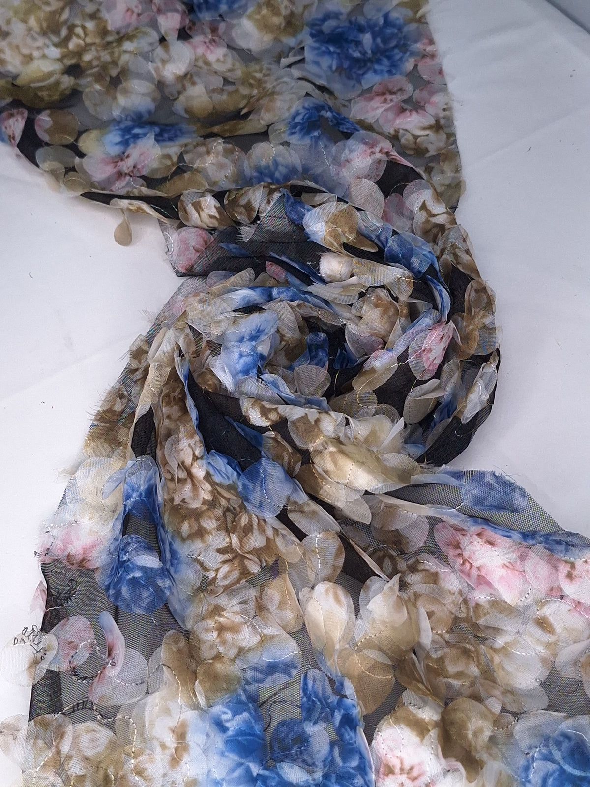 Tul bordado A681, ideal para vestidos de noche de boda y de XV años – tela por metro Ceremonia Textil