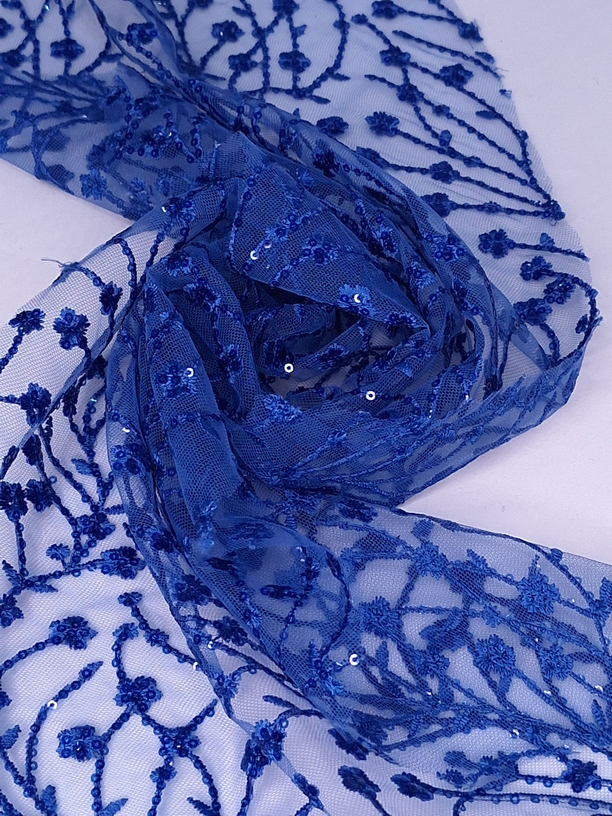 Tul bordado H080, ideal para vestidos de noche de boda y de XV años – tela por metro Ceremonia Textil