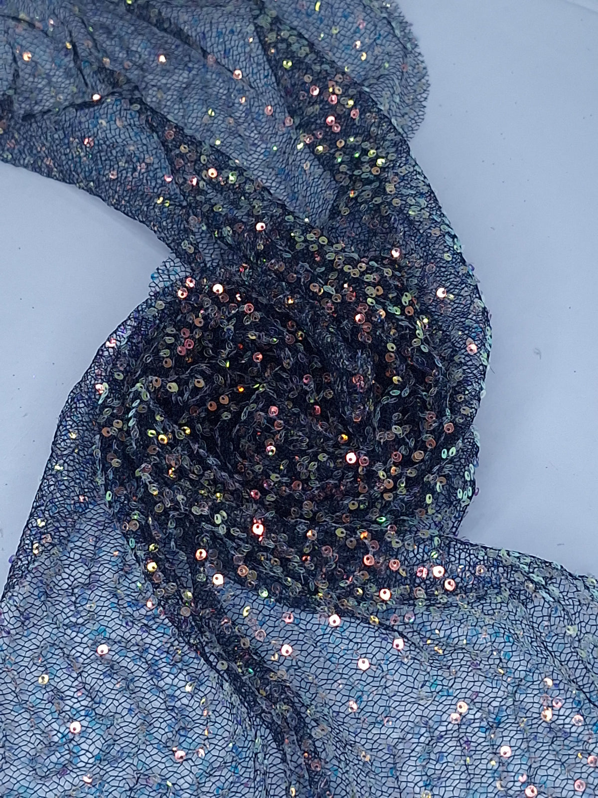 Tul bordado A917, ideal para vestidos de noche de boda y de XV años – tela por metro Ceremonia Textil