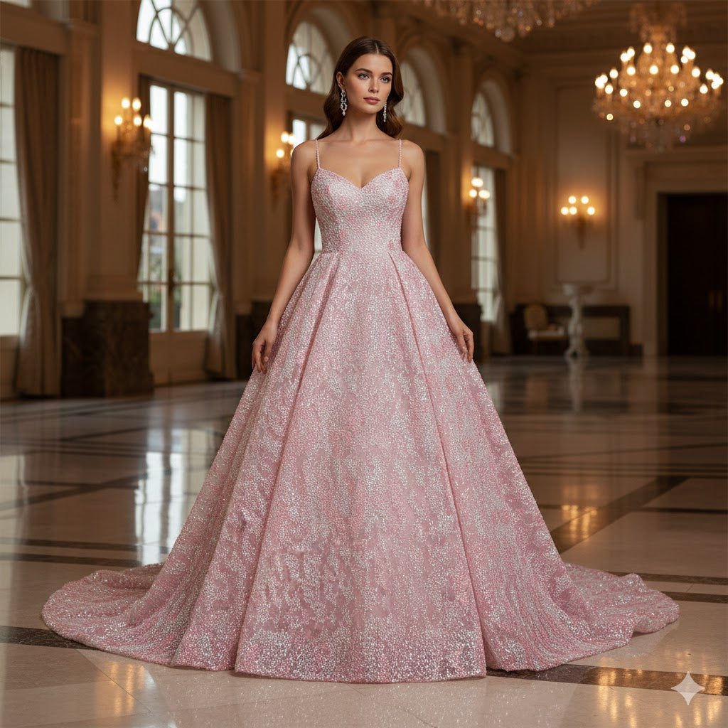 Tul bordado A689, ideal para vestidos de noche de boda de ceremonia – tela por metro Ceremonia Textil